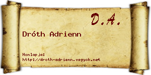 Dróth Adrienn névjegykártya